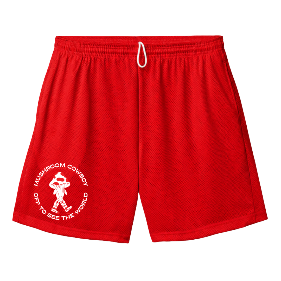 Mushroom Cowboy Mesh Shorts