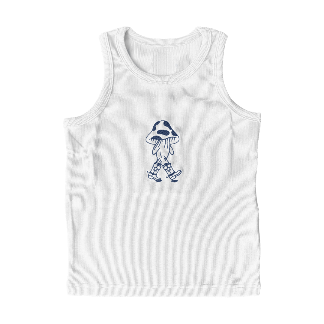 Mushroom Cowboy Ribbed Tank (NAVY)