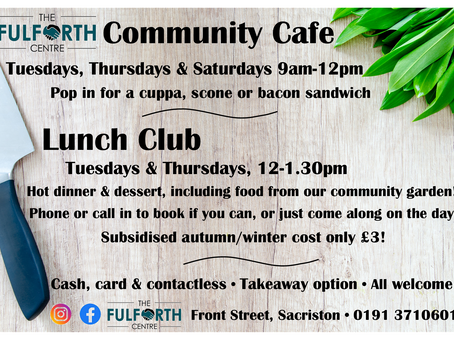 Community Café & Lunch Club!