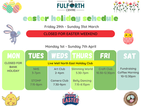 Easter Holiday Timetable
