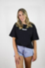 Thumbnail: OVERSIZED TEE BLACK SOLID LOGO