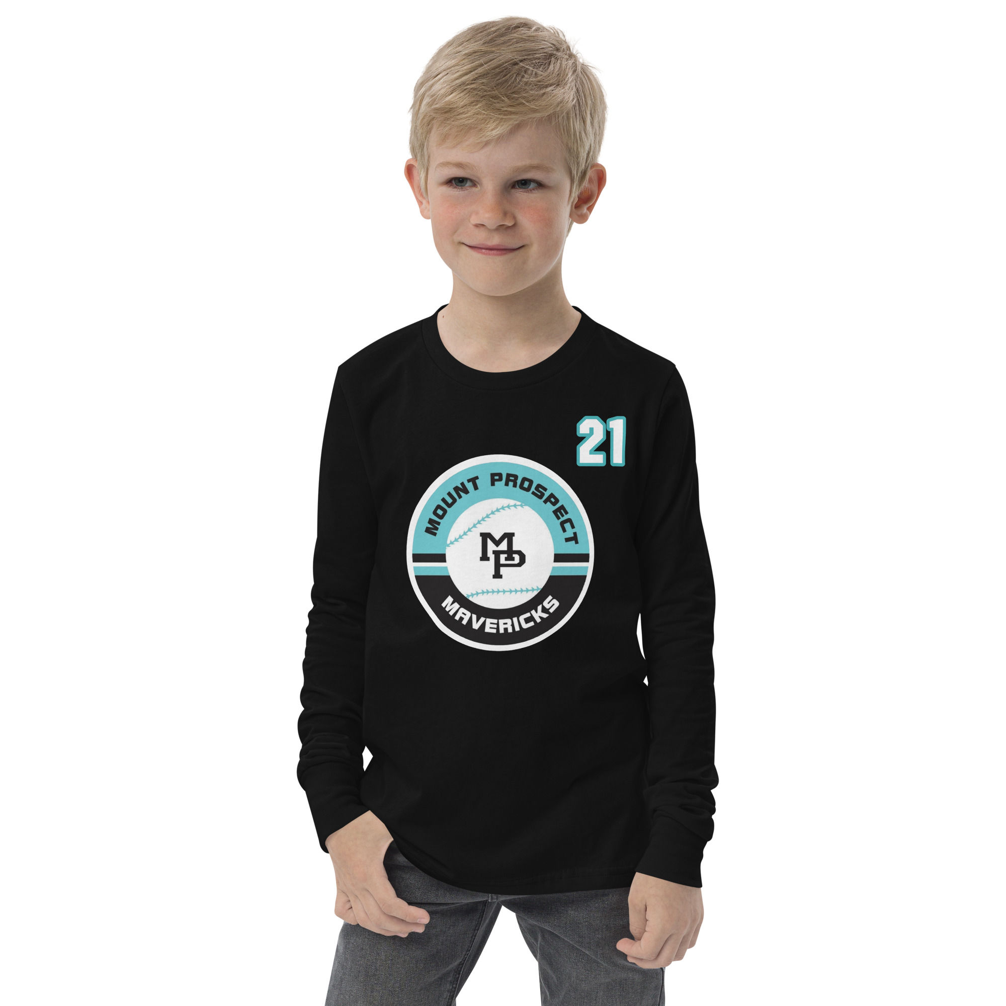 Mavericks Logo Youth Long Sleeve Tee