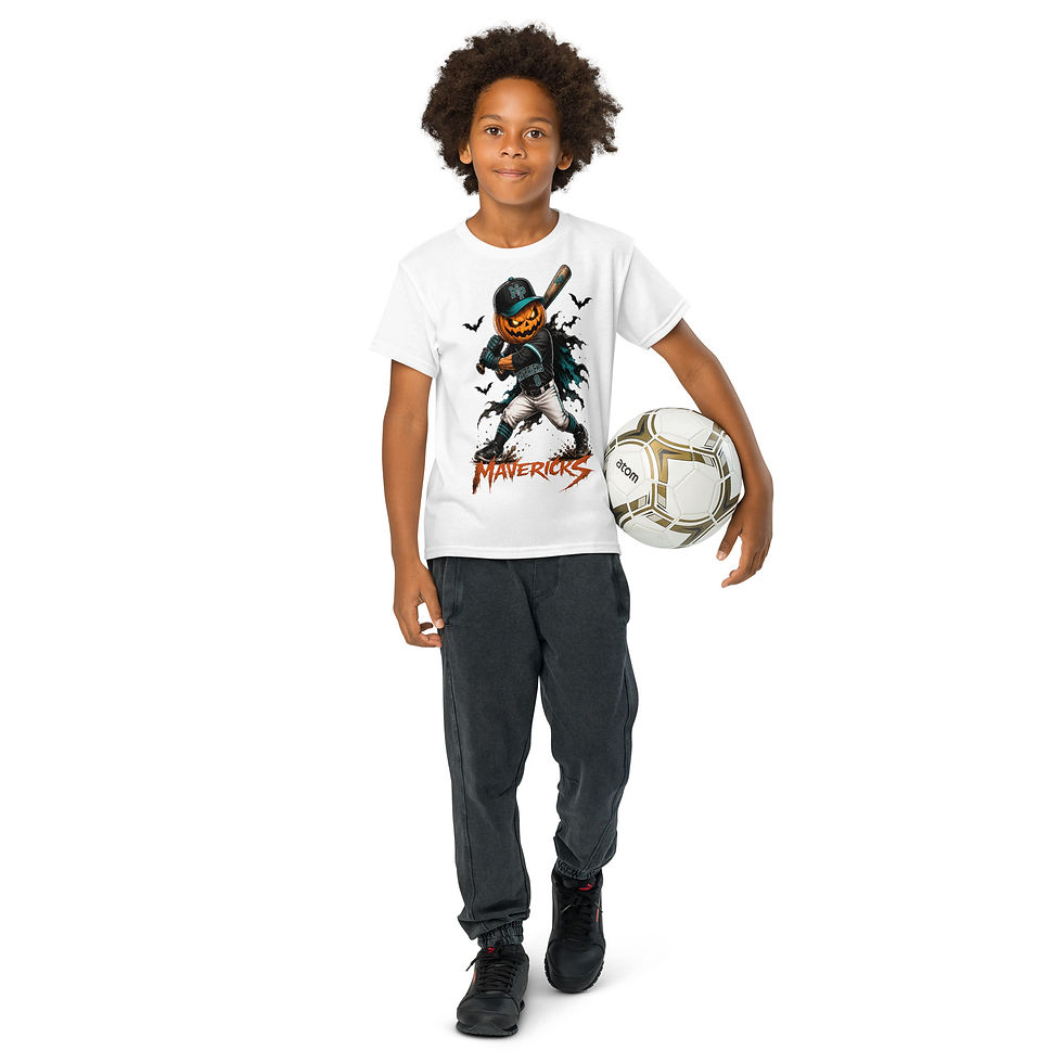 Thumbnail: Mavericks Fierce Pumpkin Youth Sports Tee