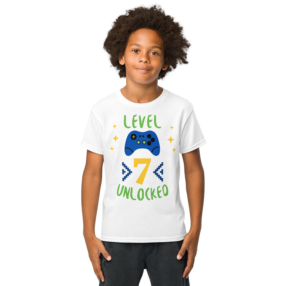 Thumbnail: Gamer Birthday Youth Sports Tee