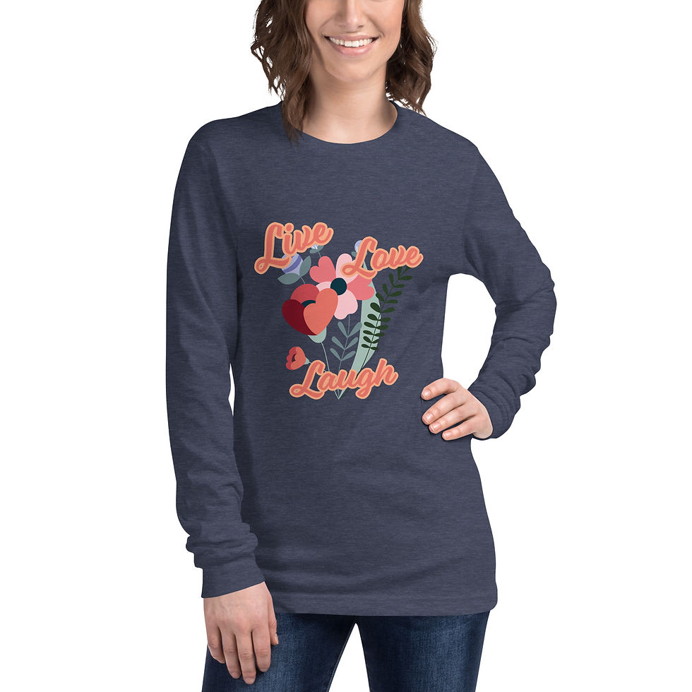 Thumbnail: Live Love Laugh Unisex Long Sleeve Tee
