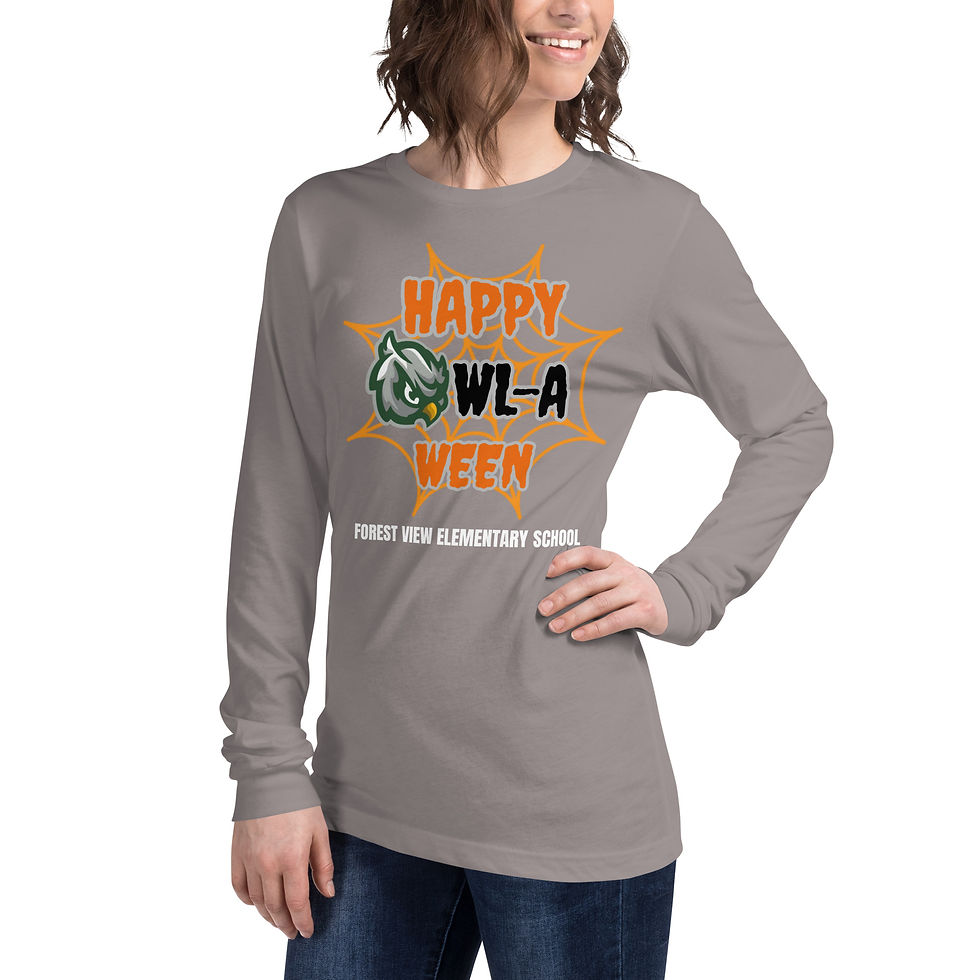 Thumbnail: Happy Owl-A-Ween Unisex Long Sleeve Tee