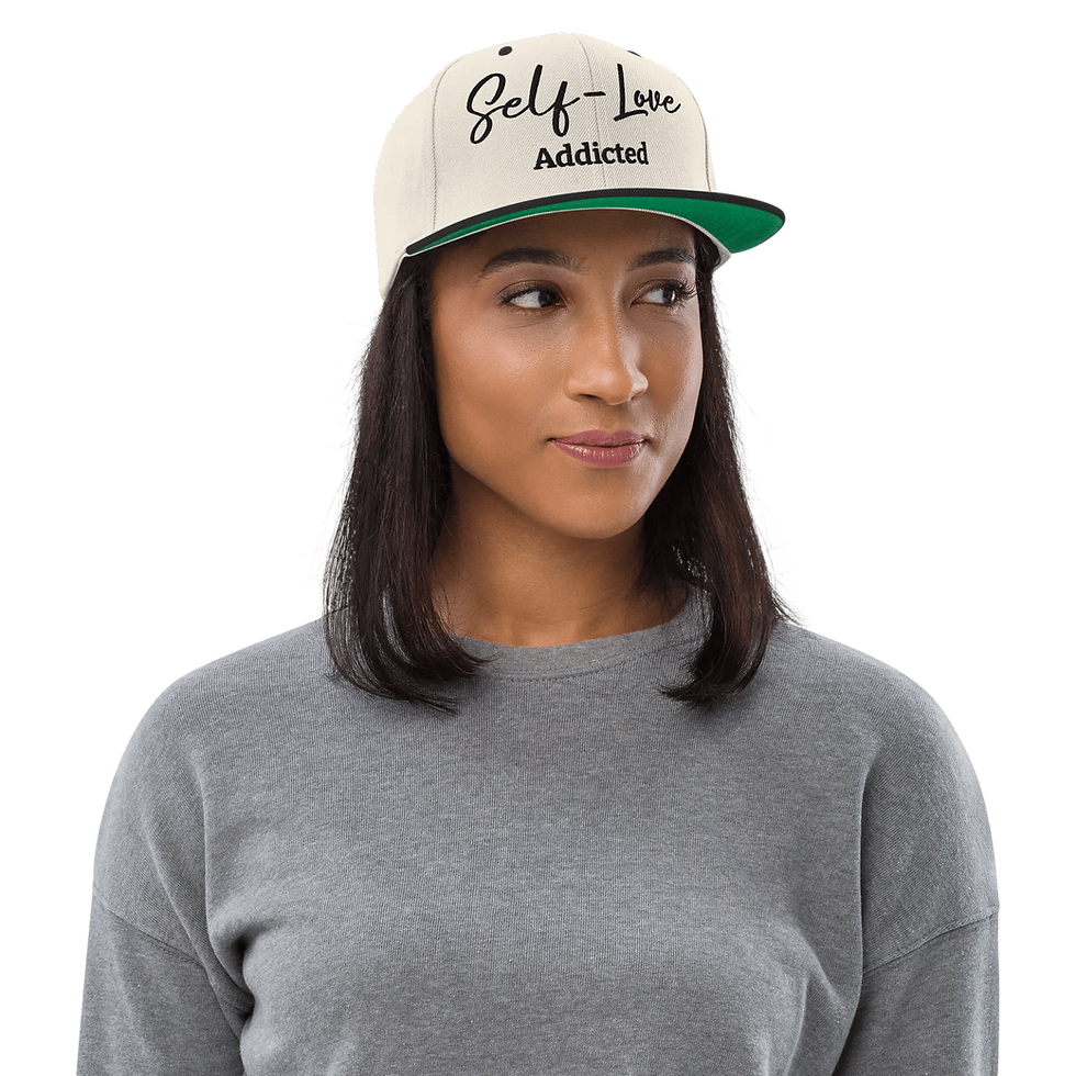 Thumbnail: Self Love Addicted Snapback Hat with Embroidery