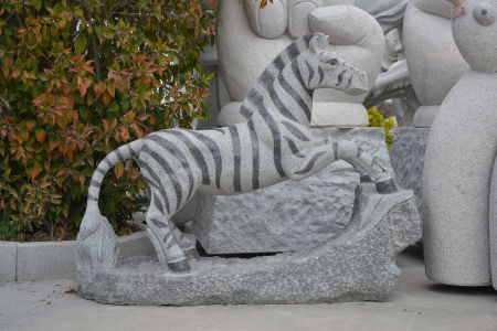 Zebra sculpture