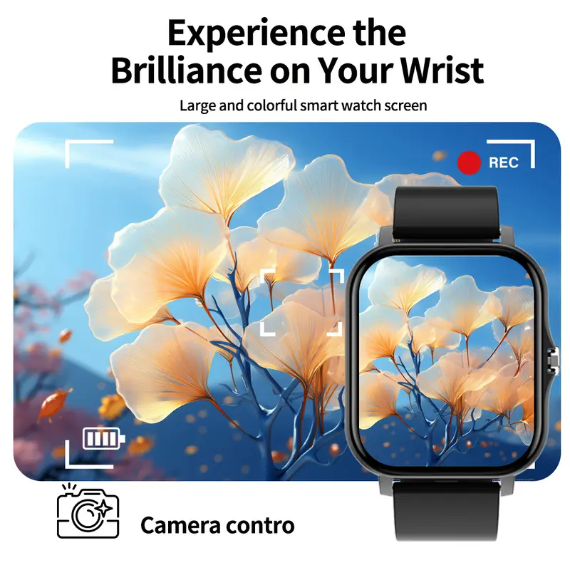 Thumbnail: KESHUYOU 2025 Smart Watch 2.01 Inch HD Display Answer Make Call Message Preview 