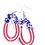Thumbnail: Red white and blue earrings Fourth of July