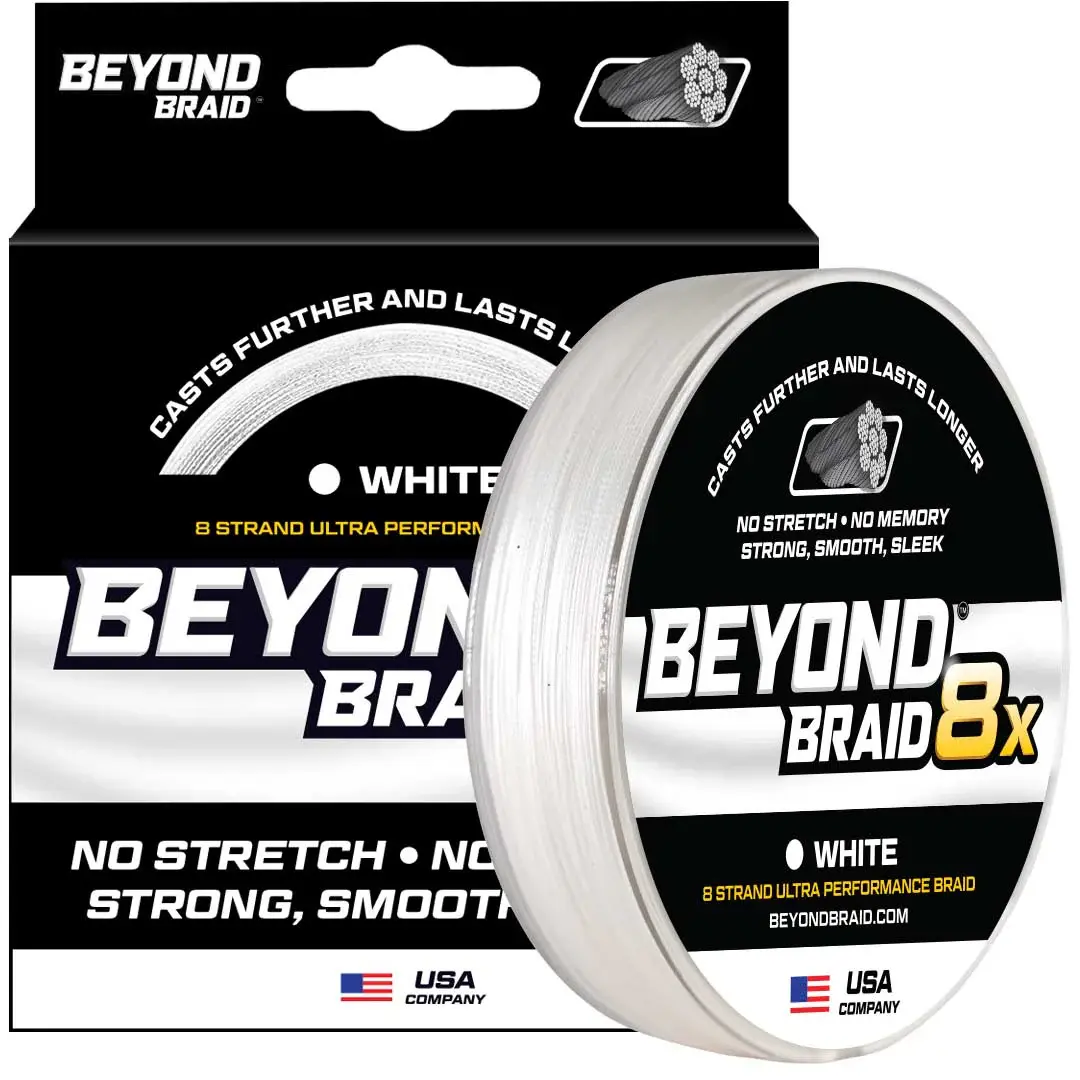 White 8X- Ultra Performance 8 Strand 300 yds. Braided Line