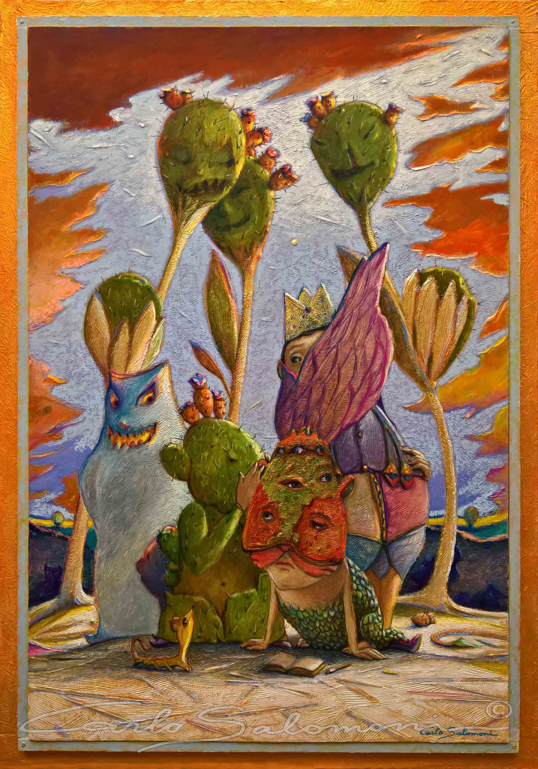 GOSSIP -( 66 x 46 cm )
