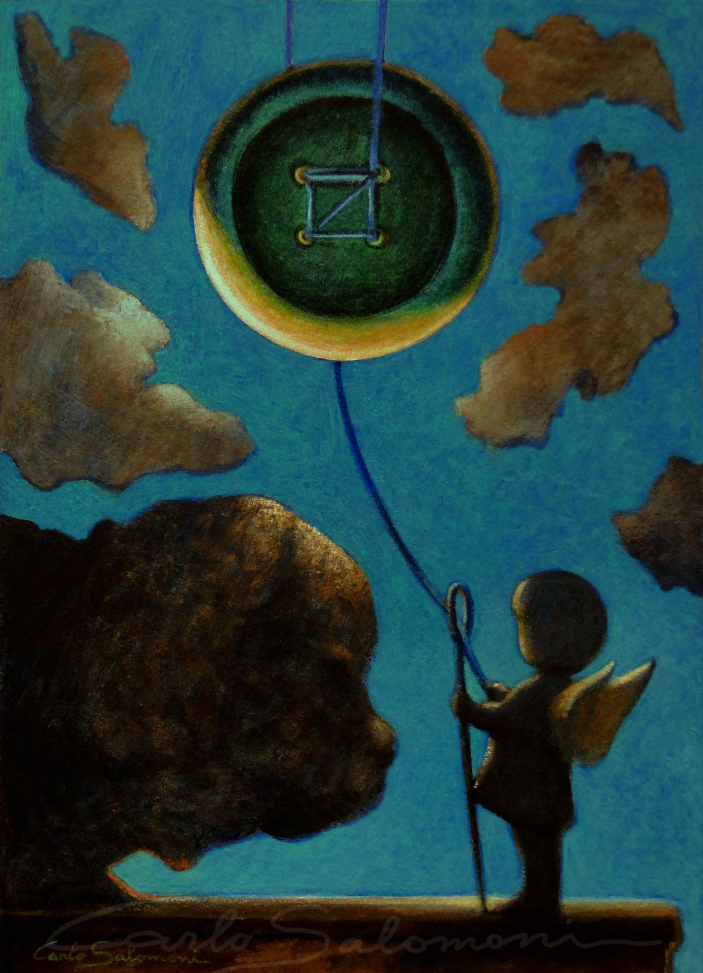 THE MOON - BUTTON AND THE NEEDLE EYE