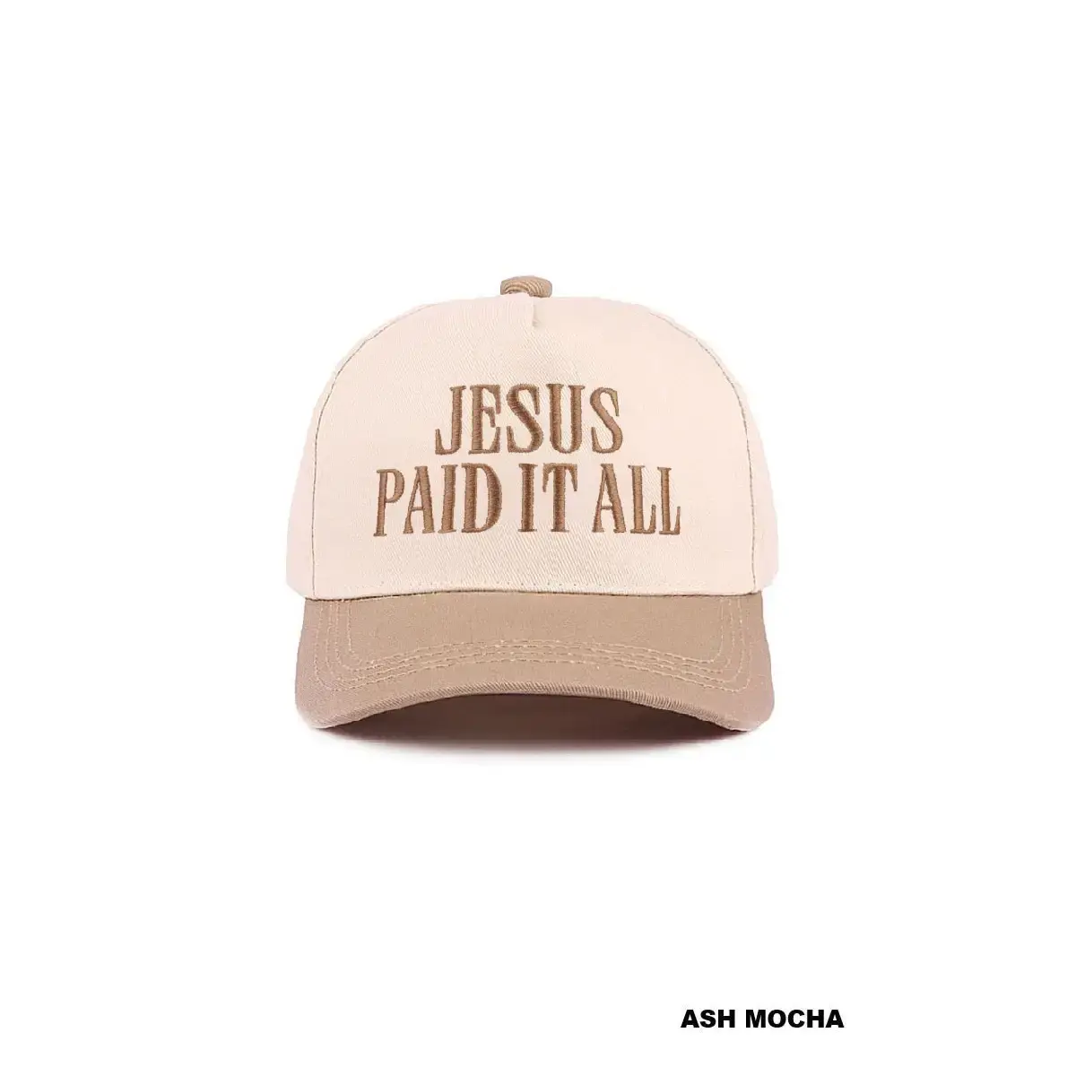 Jesus Paid It All Hat (Ash Mocha)