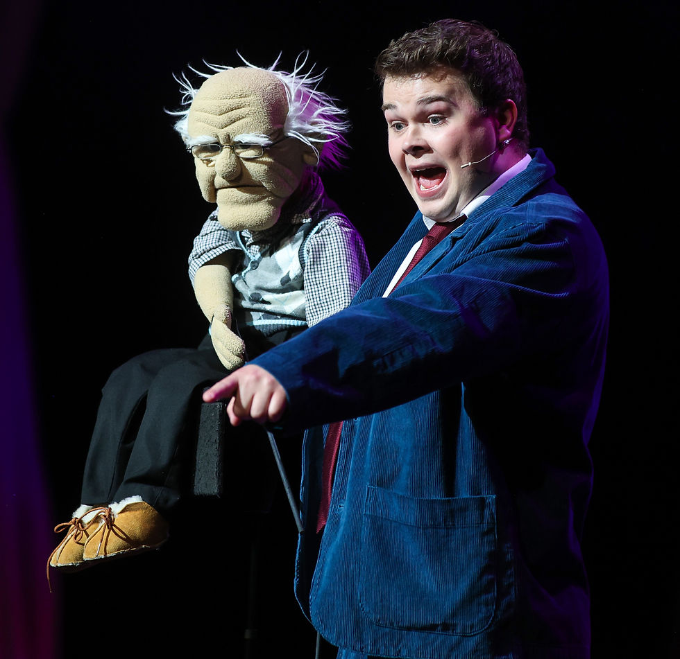 Comedian and Ventriloquist, Max Fulham with Granddad