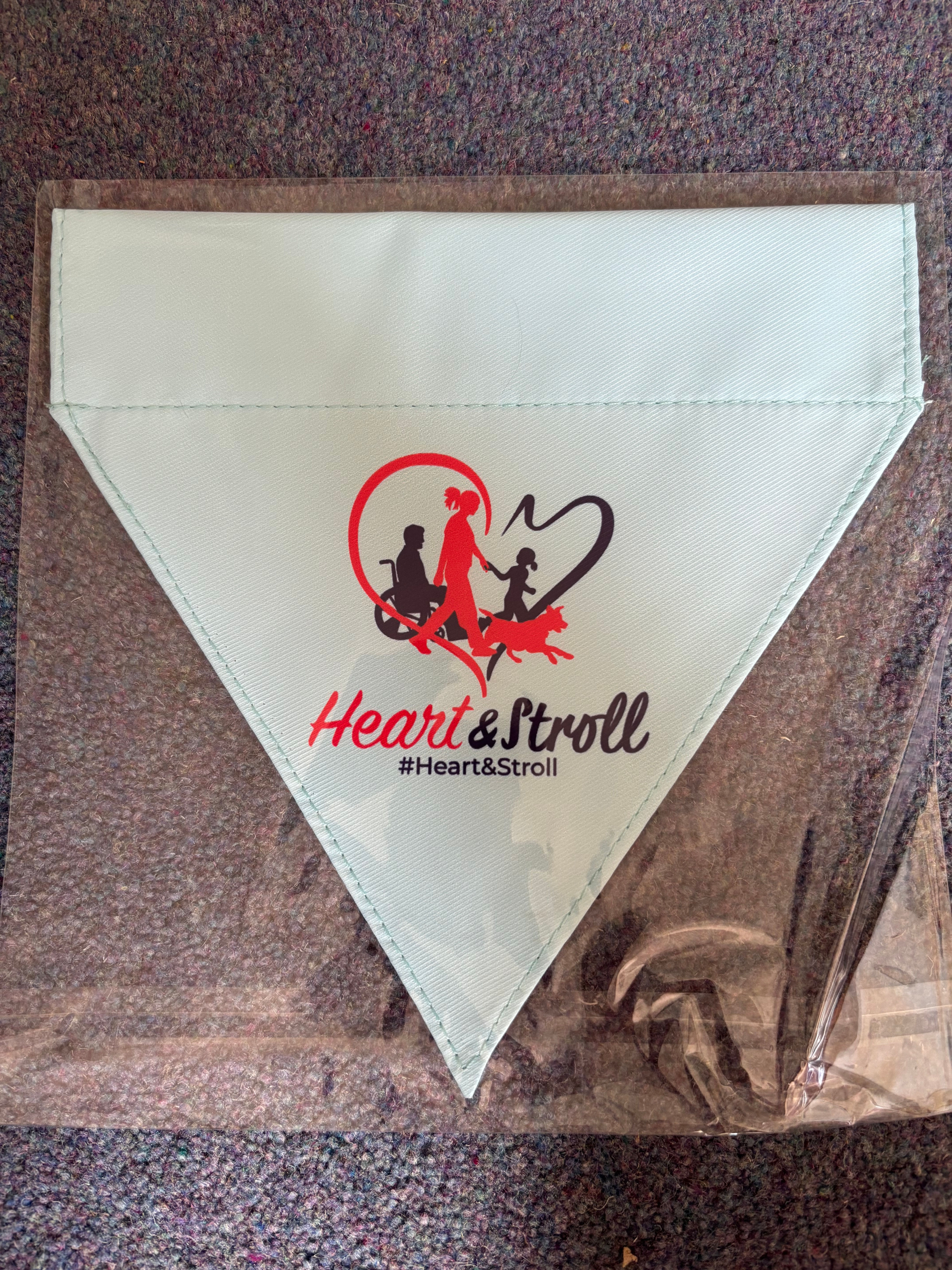 Heart and Stroll Dog Bandana