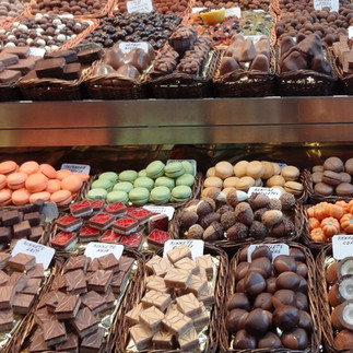 French chocolate and macarons