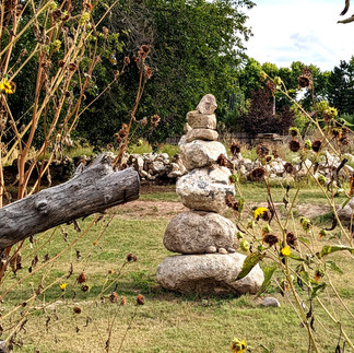 cairns on a hike