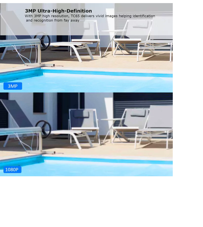 Miniatura: TP-Link Tapo TC65 Câmara Exterior WiFi 3MP 2K Starlight IP65
