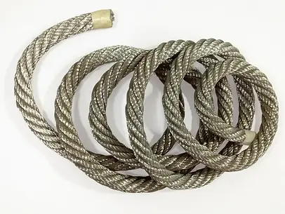 Soguilla de cobre estañado enrollada