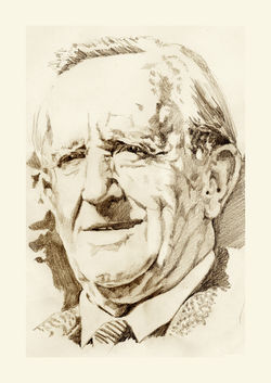 J. R. R. Tolkien in sepia