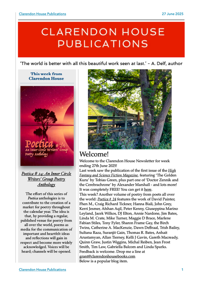 Your weekly newsletter is here! 
