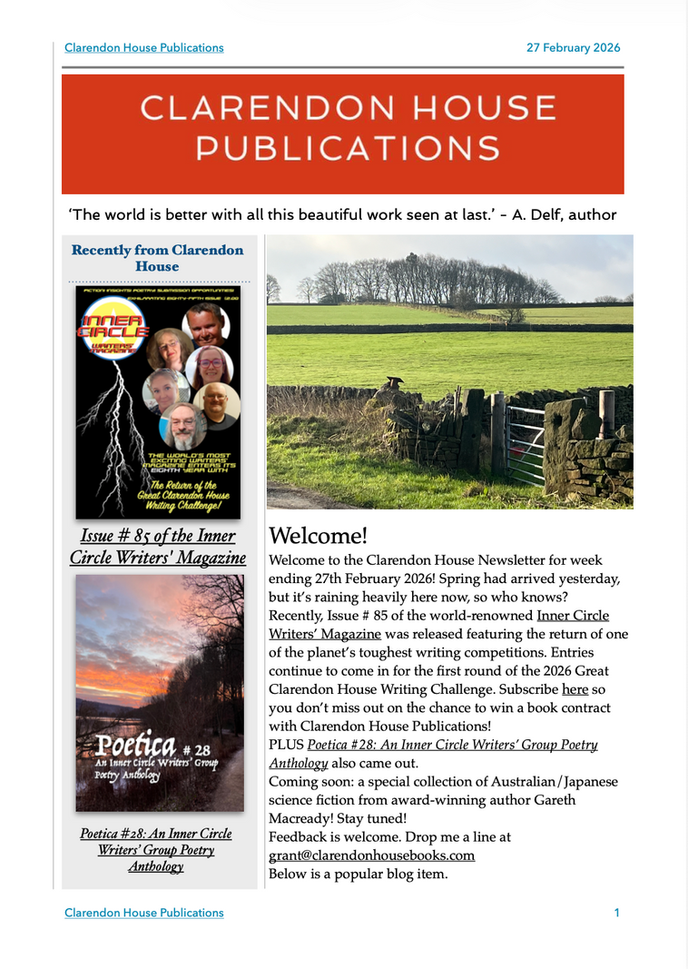 Your weekly newsletter is here! 