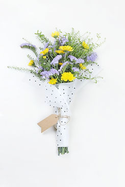 Yellow and Purple Flower Bouquet
