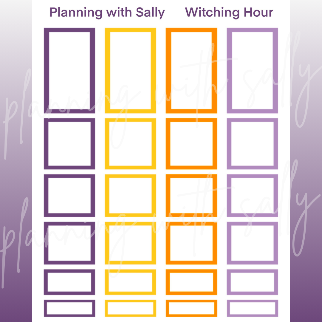Witching Hour Planner Box Stickers