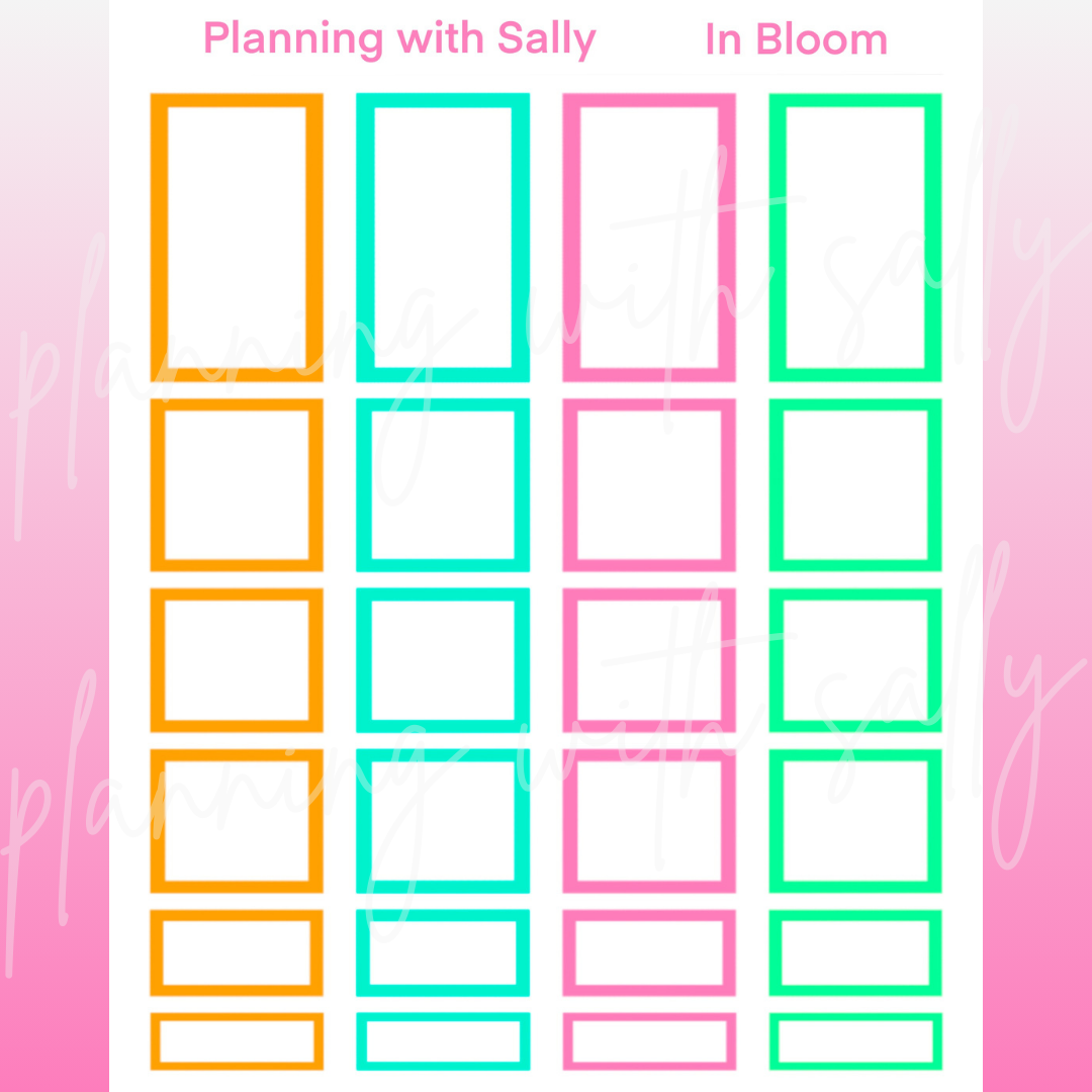 In Bloom Planner Box Stickers