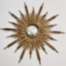 GRANDE ''SOLEIL' VINTAGE INSPIRED SUNBURST MIRROR