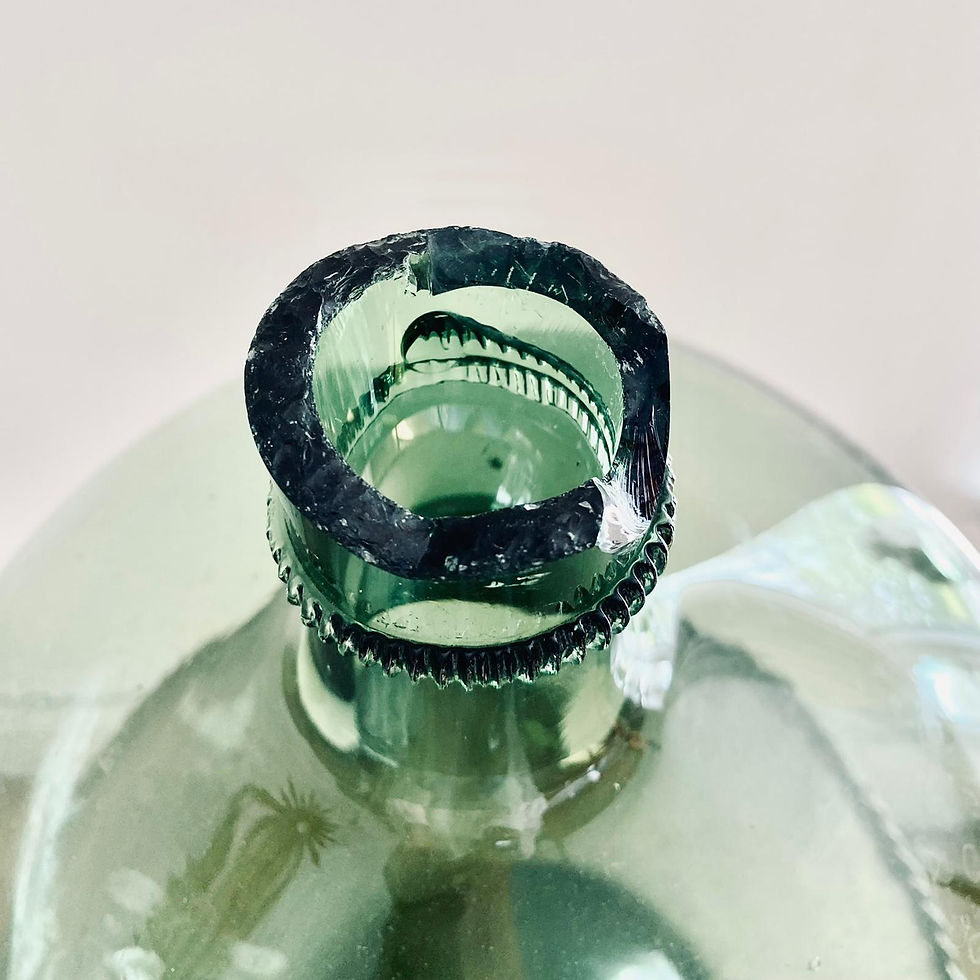 Thumbnail: ANTIQUE FRENCH ROUND DEMI-JOHN