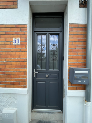 porte d'entrée aluminium 