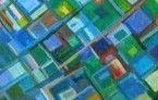 Multidimensional Weave 1 detail acrylic on canvas  24x30 inches