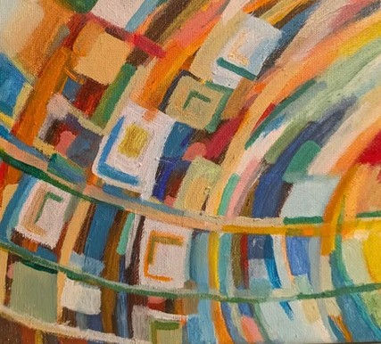 curved weave I  8x10 inches   detail