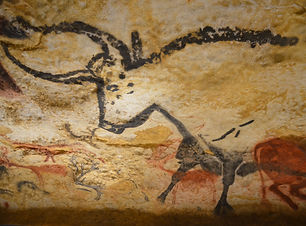 prehistoric drawing cave of lascaux representation of a bull.jpg