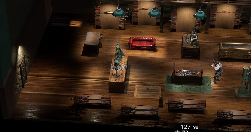 At the bottom of the screen, the tables and props on them were copied and pasted