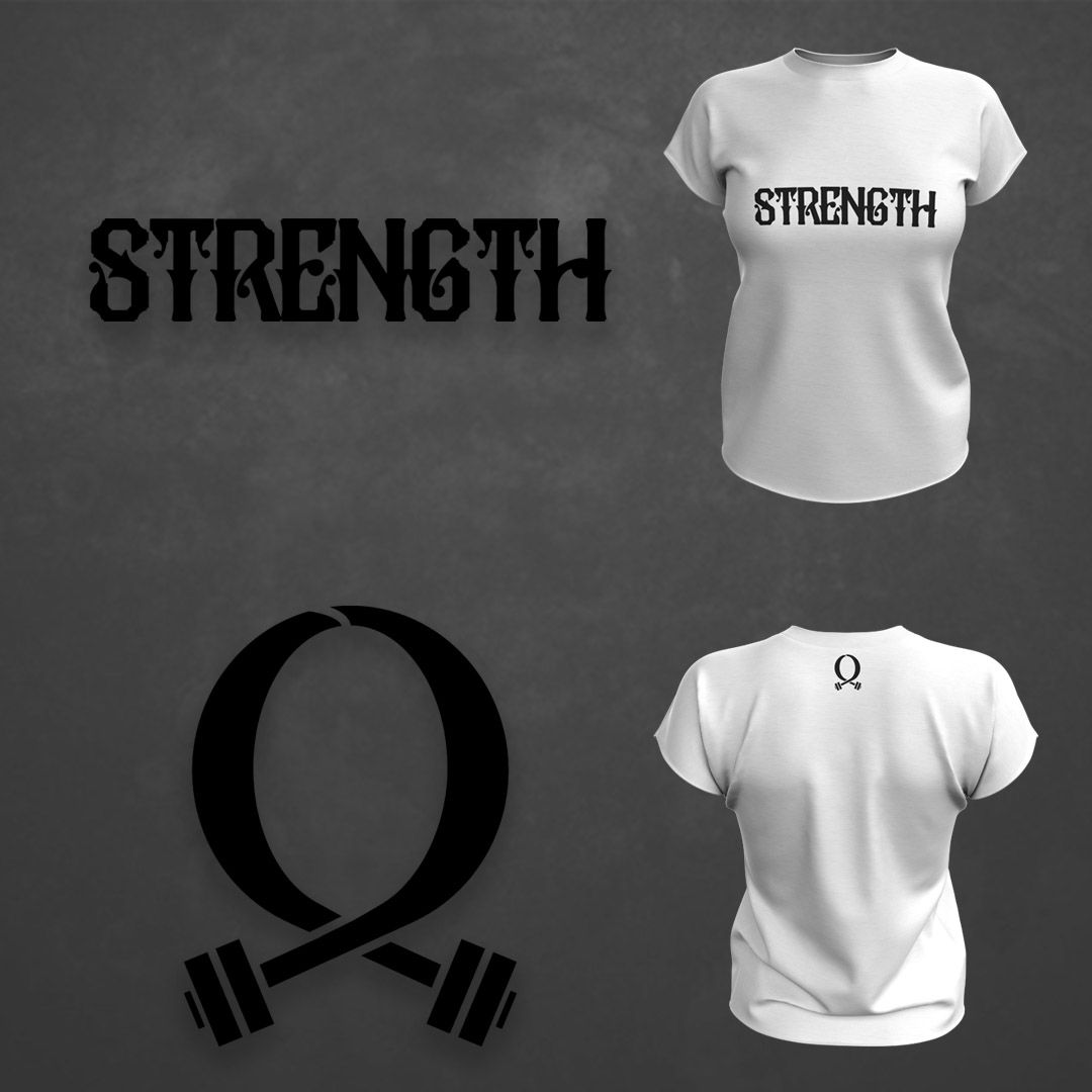 OTR Strength Womens Tee Black Ink