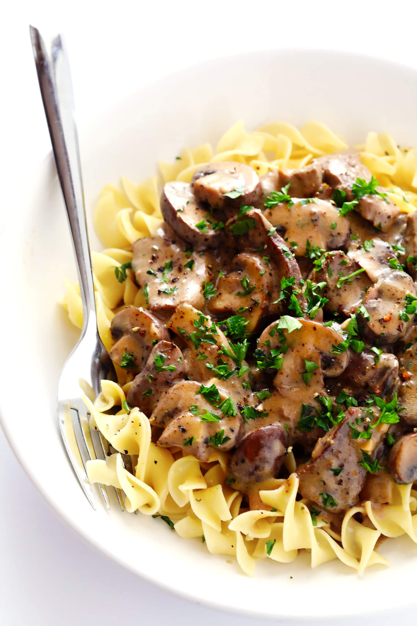 Beef Stroganoff with Buttered Egg Noodles