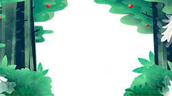 Illustrted forest background