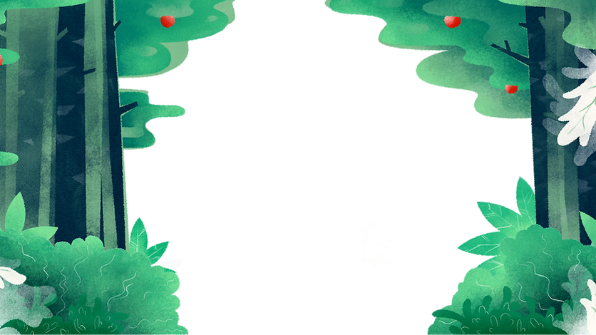 fond de forêt Illustrted