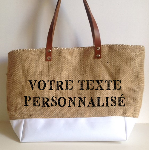 Sac Cabas personnalisable, modèle "Barcelona" en toile de ...