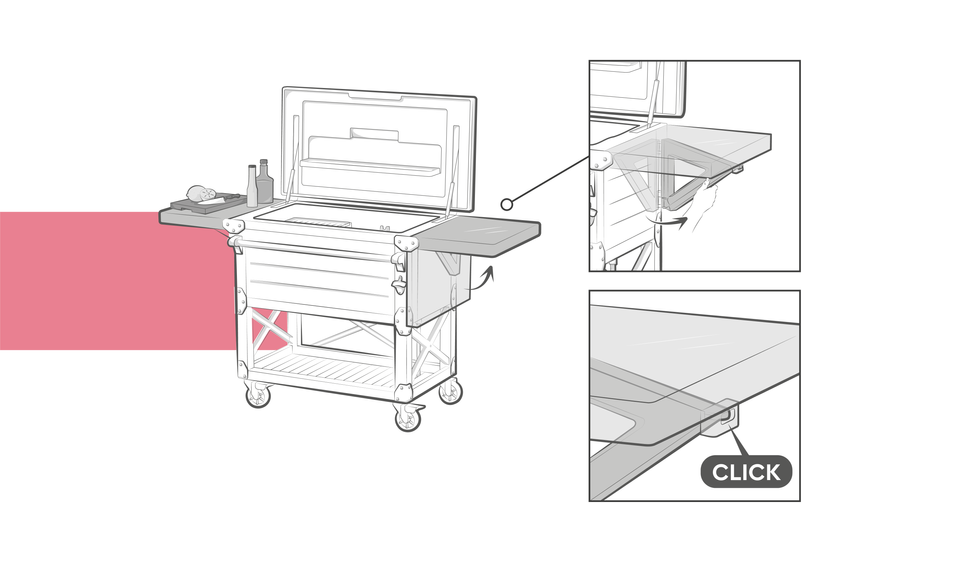 Technical illustration of a product