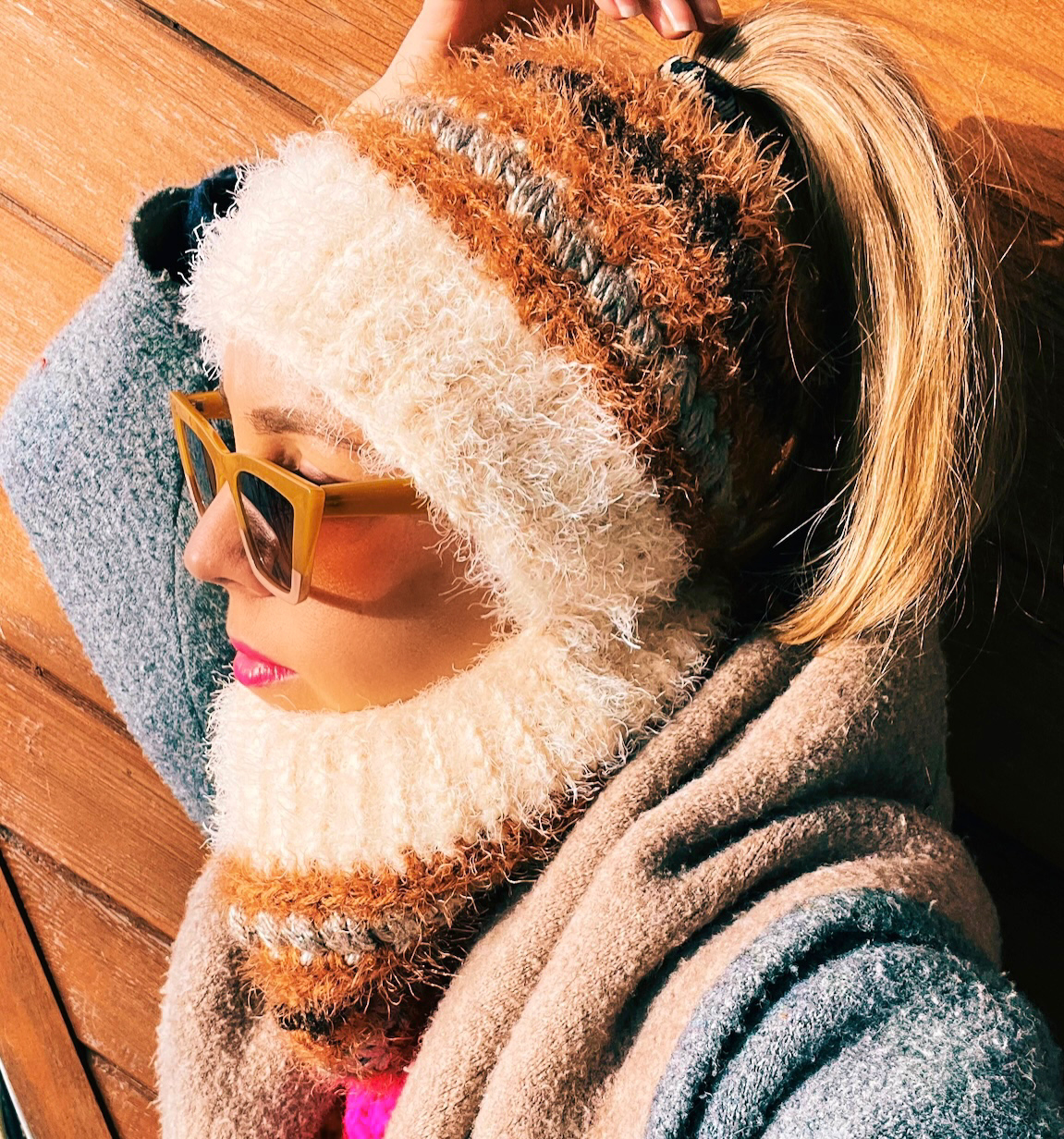 The Best of Both Worlds Balaclava Bun Beanie CROCHET PATTERN