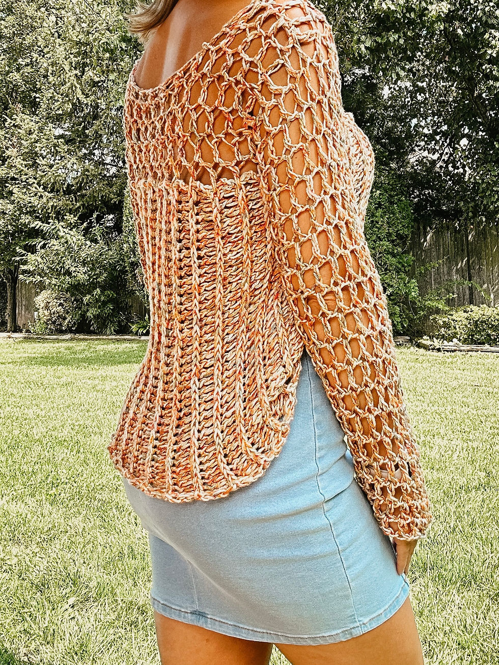 Thumbnail: The Lake Dayz Sweater CROCHET PATTERN
