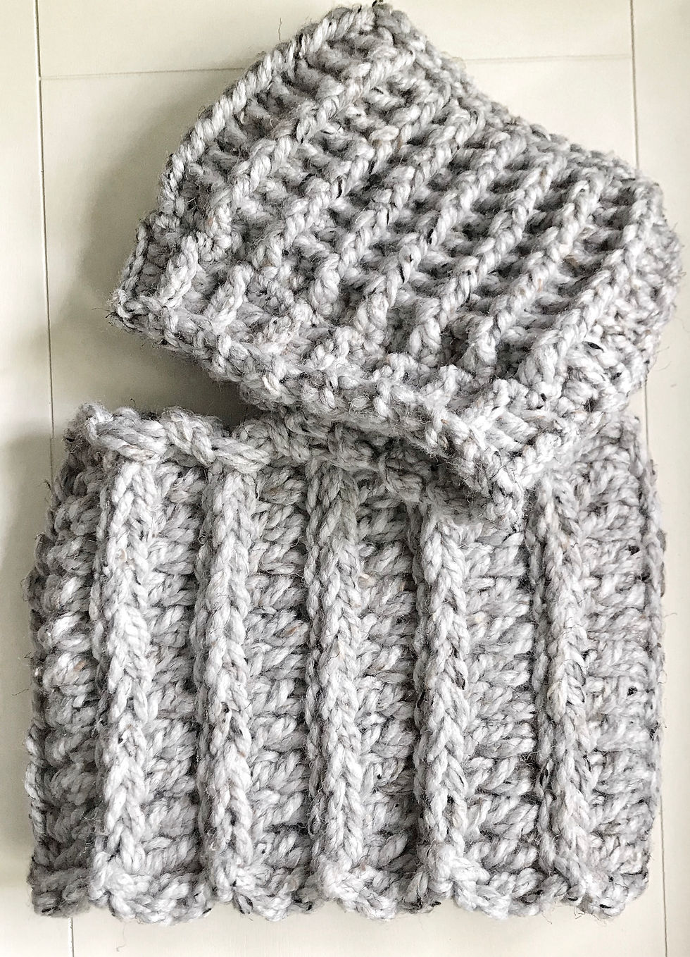 Thumbnail: The Chunky Chain Cozy Cowl Crochet PATTERN