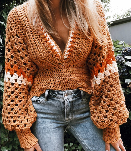 Sleeve Sweater CROCHET PATTERN 