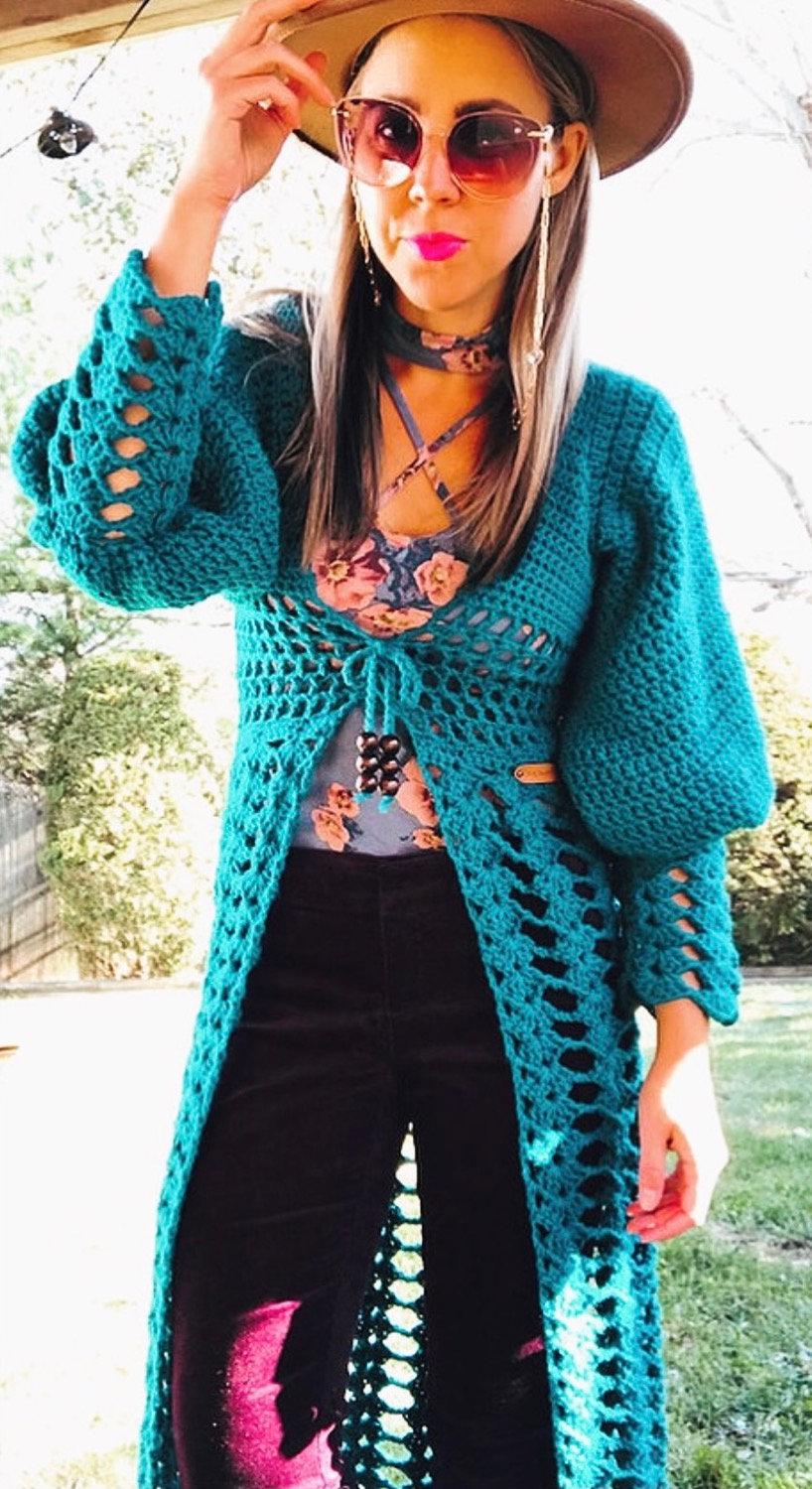 The Corset Cardigan CROCHET PATTERN 