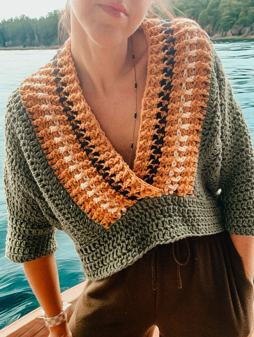 Thumbnail: The Very Demure Sweater CROCHET PATTERN