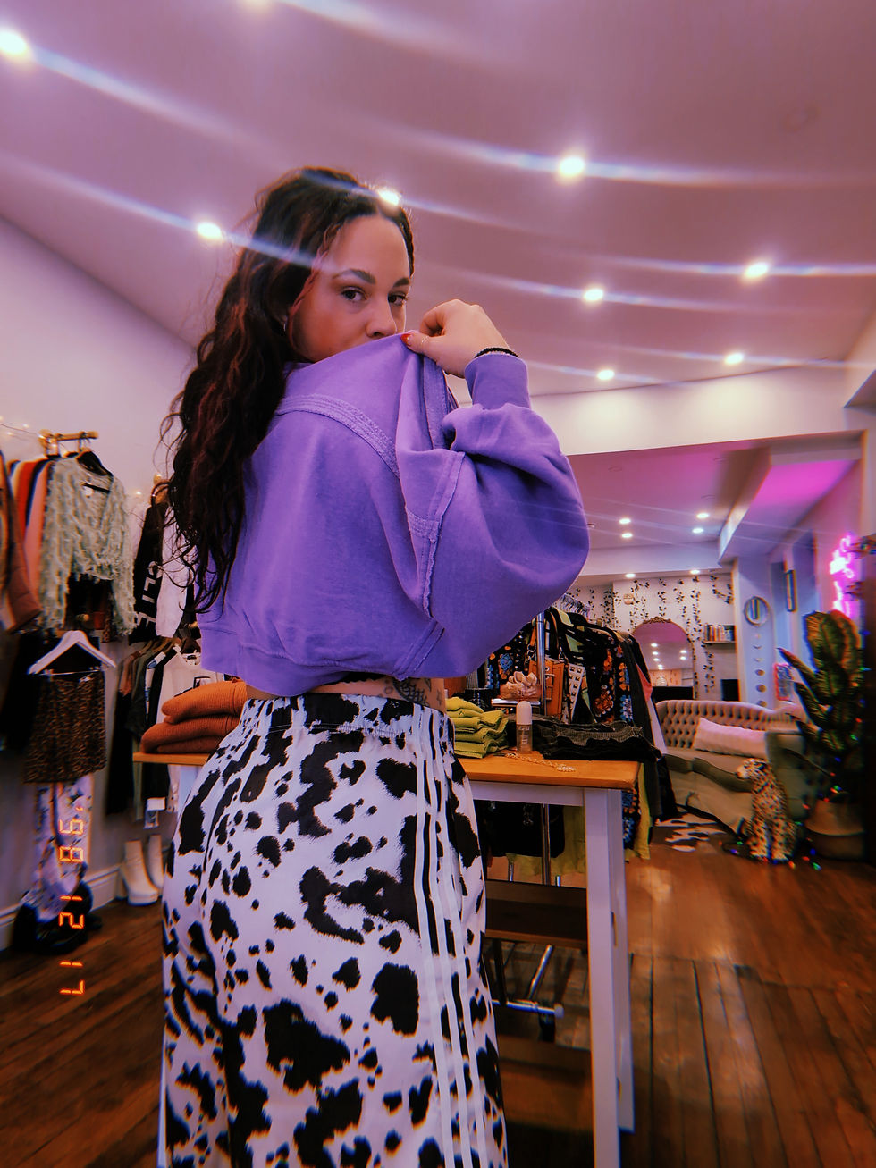 Thumbnail: Oversized Contrast Cropped Shrugg